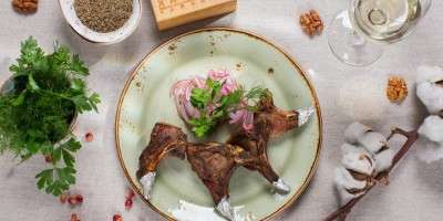 Шашлык из бараньей корейки 240/30 г.