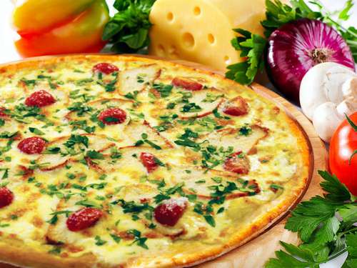 Пицца Деревенская 33 см (650 гр.)