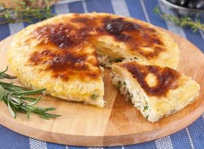 Пирог с зеленью и сыром 900 г.