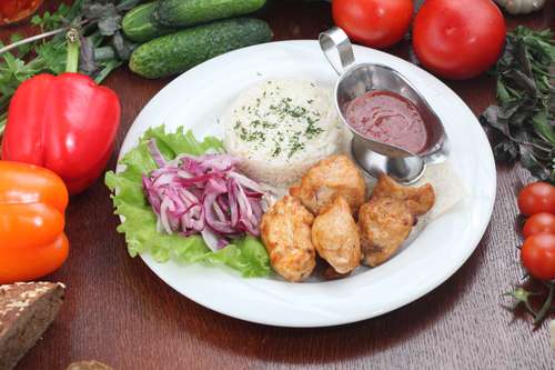 Шашлык из курицы 180/100/50 г.